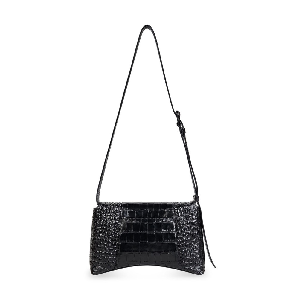 Balenciaga Black Croc XS Soft Hourglass Bag - Picture 11 of 15